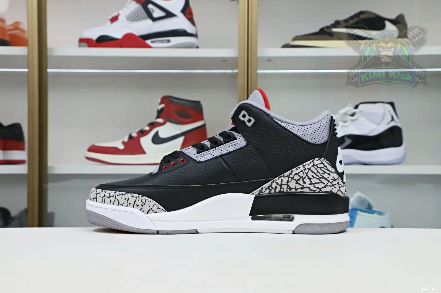 Kimikick Jordan Air retro  Jordan blackcement 2018（854262-001） 3 0510